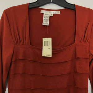 Max Studio tiered shirt - NEW with tags - Sz M